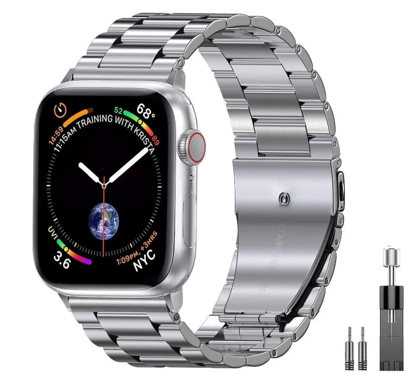 Correa de Acero Inoxidable para Apple Watch 42/45/46mm