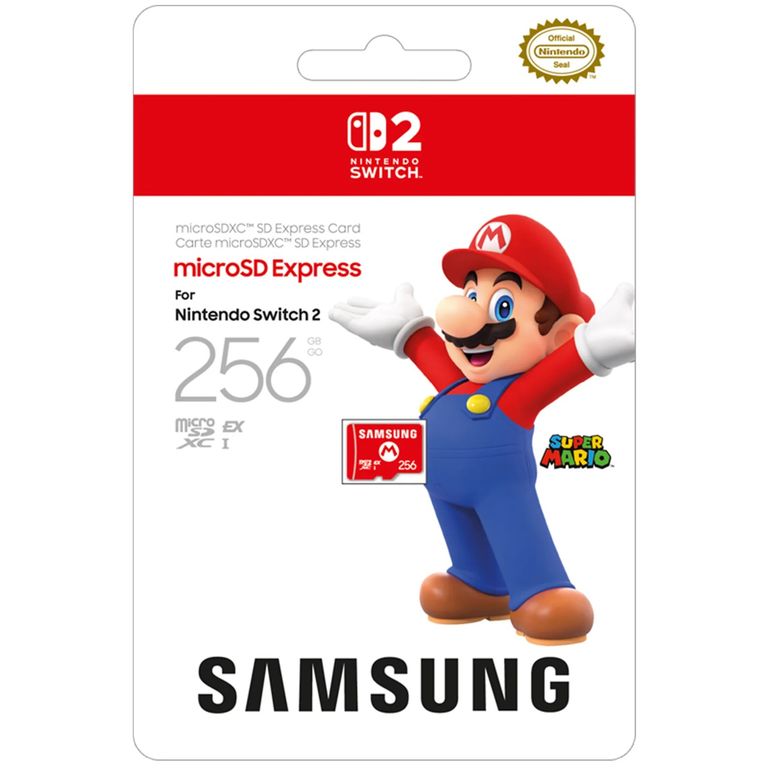 Tarjeta de Memoria microSD Express Samsung 256GB para Nintendo Switch 2
